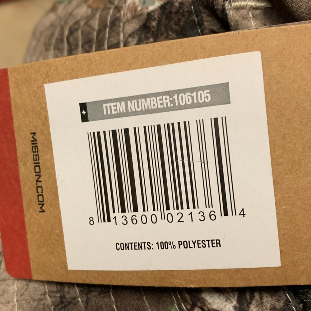 NWT-Mossy Oak Camouflage Bucket Hat with Orange Mission Logo - Picture 4 of 4